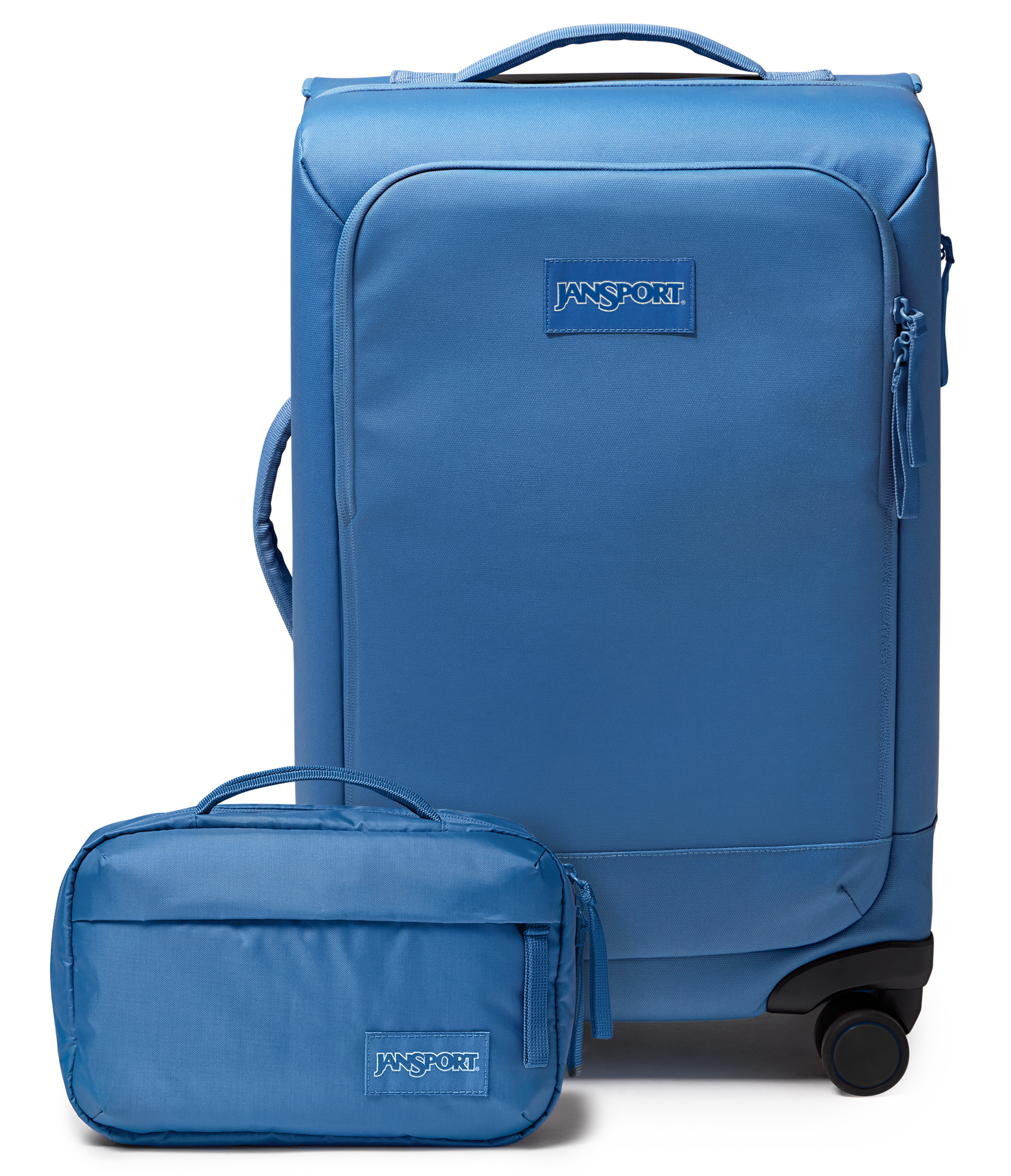 22" Carry On Luggage Toiletry Bag Elemental Blue Set